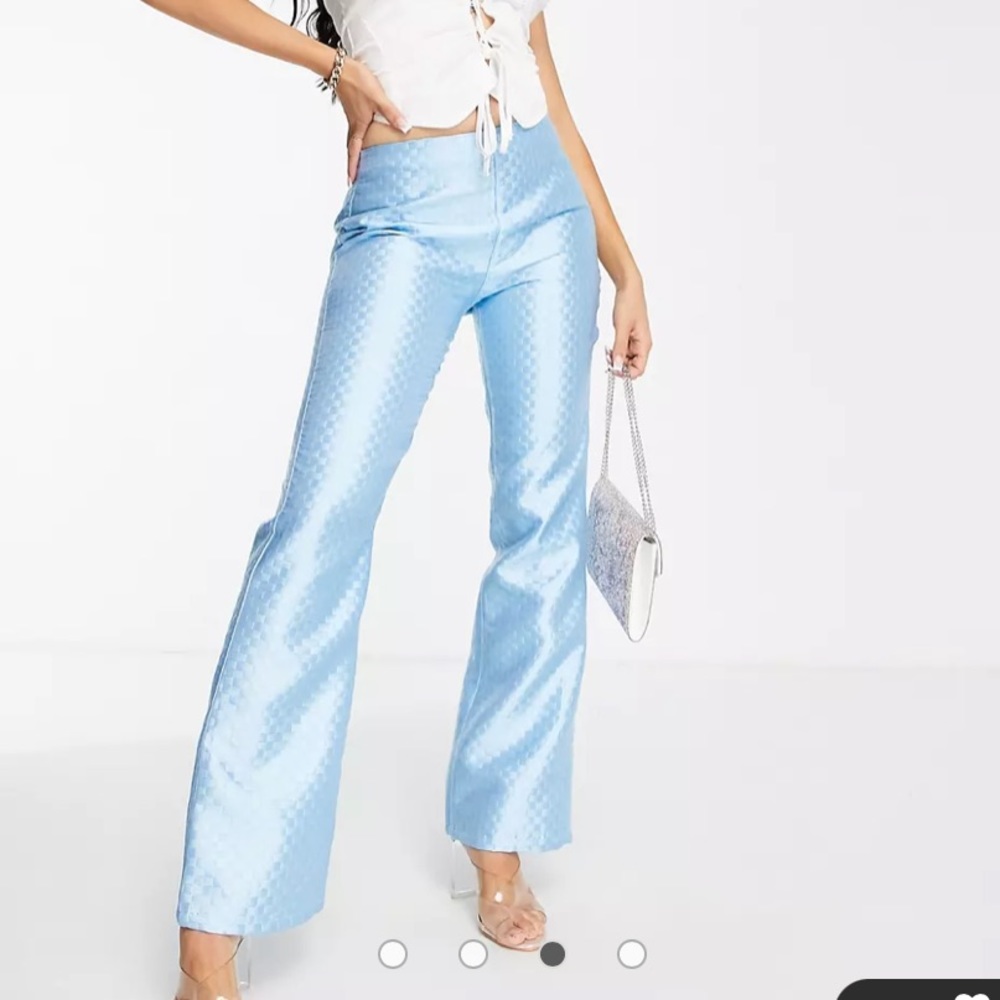 ASOS Satin Checkerboard Pants